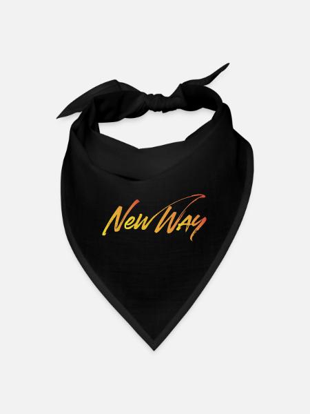 New Way Gradient Script - Bandana - black