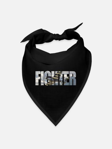 Fighter P-47 Thunderbolt - Bandana - black - Front