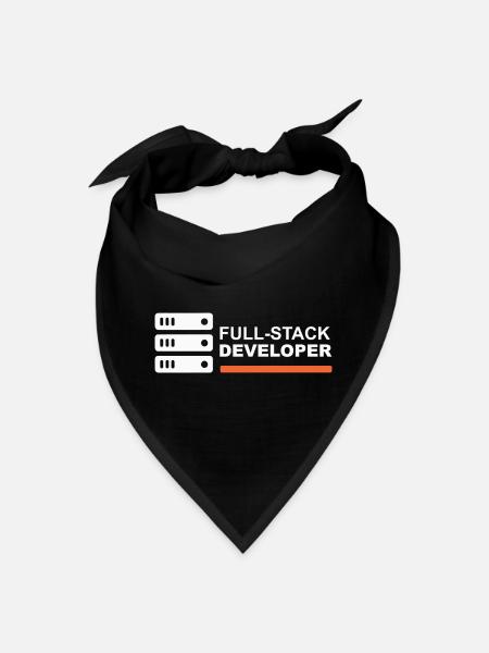 Full Stack Developer Coding Tech Humor - Bandana - black - Front