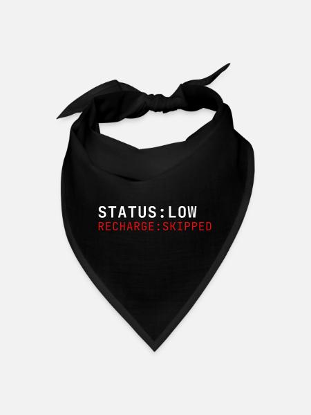 STATUS: LOW - Mental Health Awareness | log_01 - Bandana - black