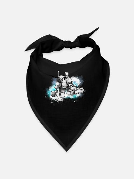 Blue Splash Goalie Dive - Bandana - black - Front