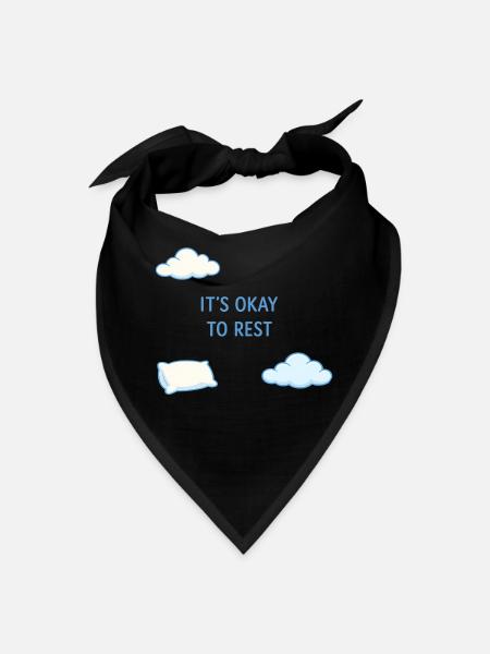 It's Okay to Rest Graphic Tee - Bandana - black - Front