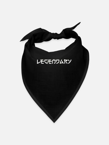 Légendaire pour les vraies légendes - Bandana - noir - Devant