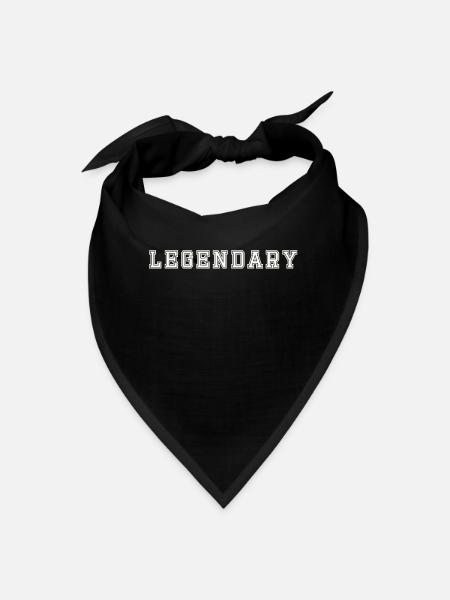 Légendaire pour les vraies légendes - Bandana - noir - Devant