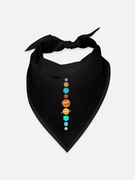 Planète Galaxie - Bandana - noir - Devant