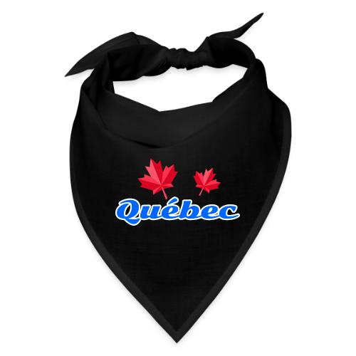 Québec with two red maple leaves - Bandana