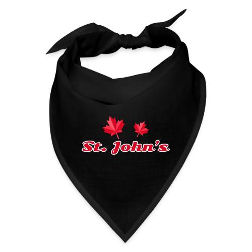 St. John's with two red maple leaves - Bandana