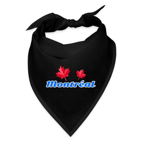 Montréal with two red maple leaves - Bandana