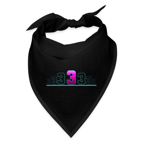 Number 3 in Magenta: Varsity Font - Bandana