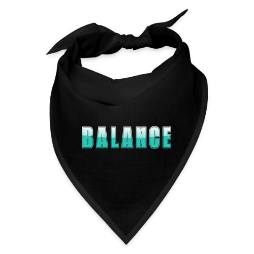 BALANCE Calm Teal Minimal Word Art Design - Bandana