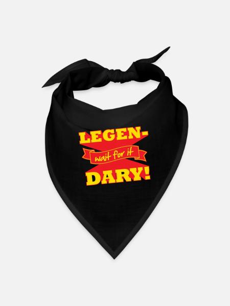Légendaire - Bandana - noir - Devant