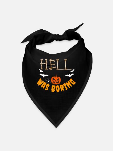 hell was boring - Bandana - black