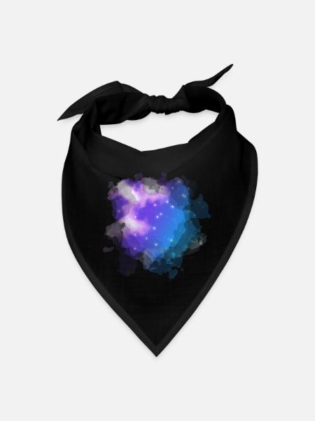 Dreamy Sky Splashes Colorful Sky - Bandana - black - Front