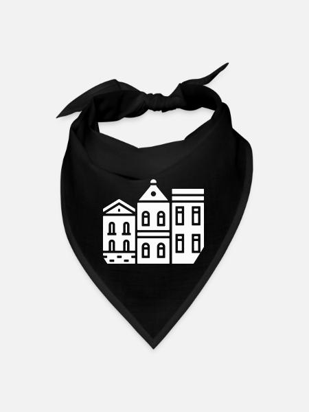 buildings - Bandana - black - Front