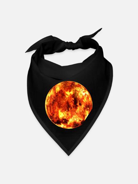 Burning Planet - Bandana - black