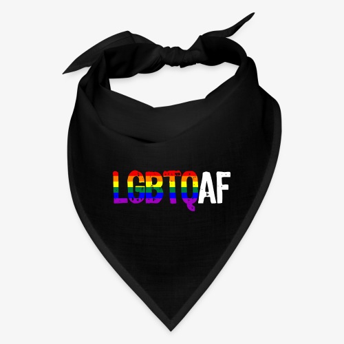 LGBTQ AF LGBTQ as Fuck Rainbow Pride Flag - Bandana