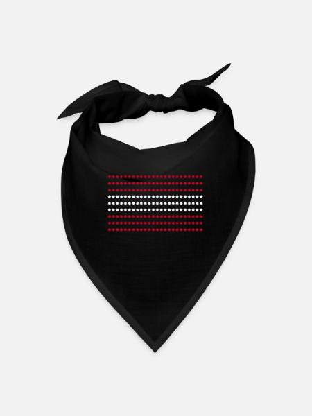 austria flag - Bandana - black - Front