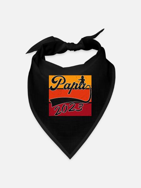 papa 2023 - Bandana - black - Front