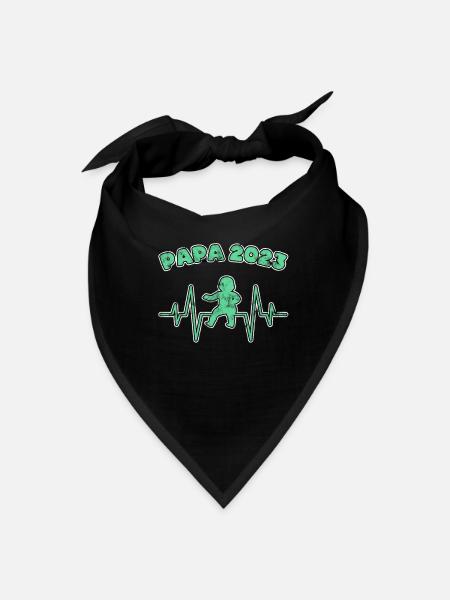 papa 2023 - Bandana - black - Front