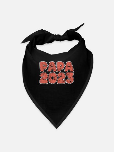 papa 2023 - Bandana - black - Front
