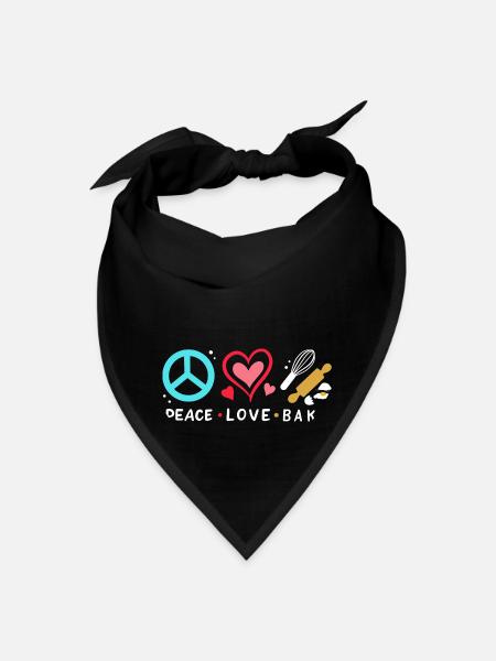 Bake Baking Baker - Bandana - black - Front