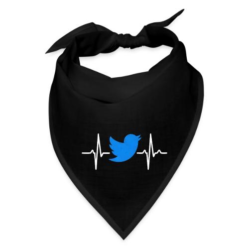 Social Media Heartbeat Blue Bird Graphic - Bandana