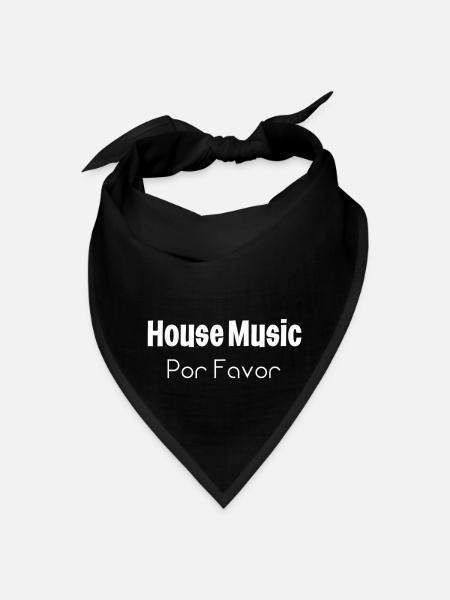 House Music Festival clothing - Bandana - black