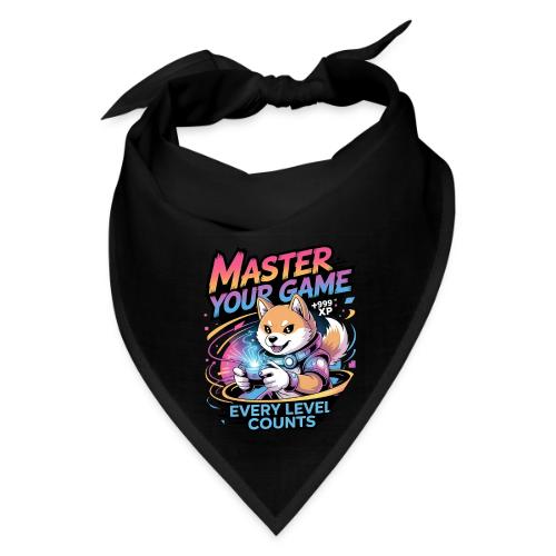 Cute Gamer Shiba Inu Level Up - Bandana