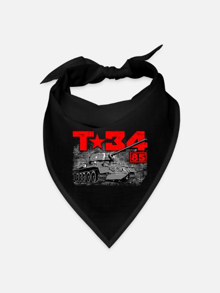 T-34-85 Soviet medium tank - Bandana - black - Front