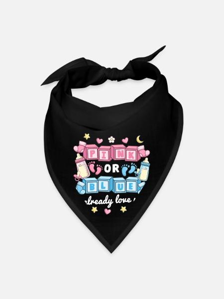 Pink or Blue Gender Reveal - Bandana - black