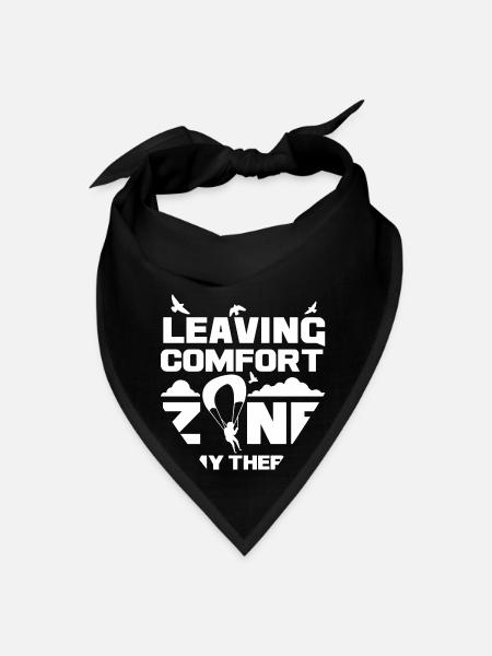 Leaving Comfort Zone - Bandana - black - Front