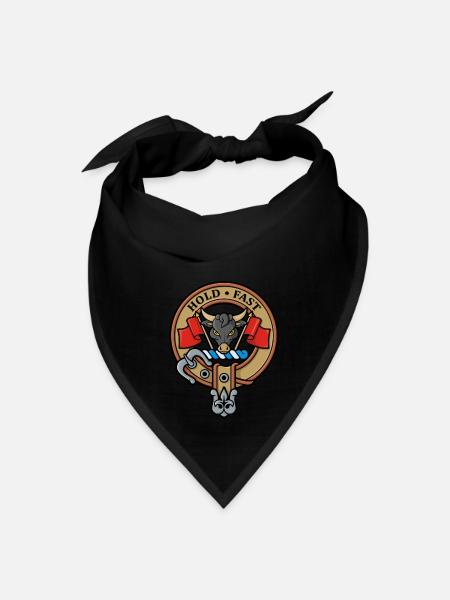 Clan MacLeod Crest - Bandana - black - Front