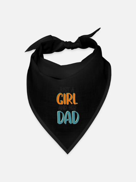 JUST A GIRL AND HER DAD - Bandana - black - Front