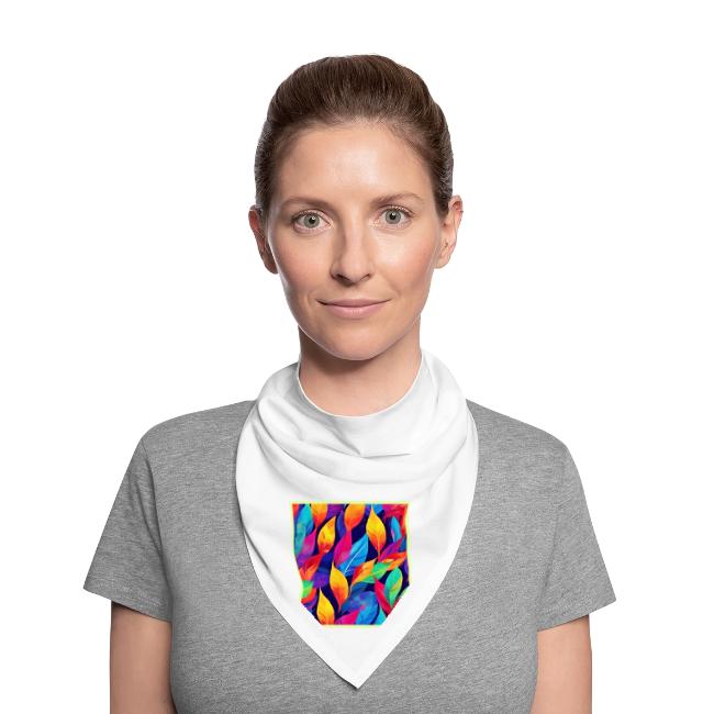 Vibrant Autumn Leaves Abstract Art