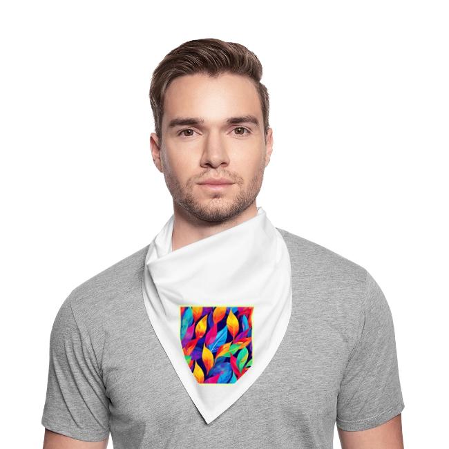 Vibrant Autumn Leaves Abstract Art