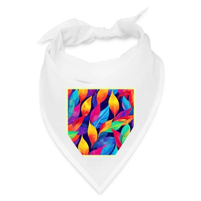 Vibrant Autumn Leaves Abstract Art