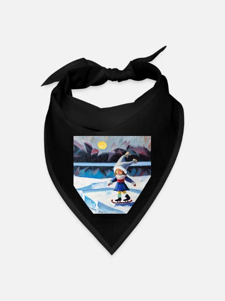 Beautiful winter - Bandana - black - Front