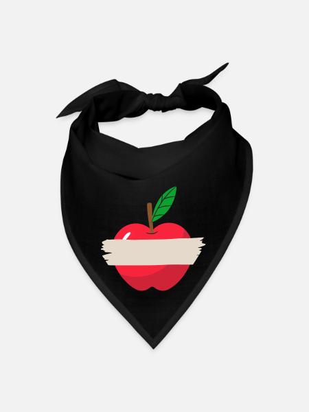 Apple - Bandana - black - Front