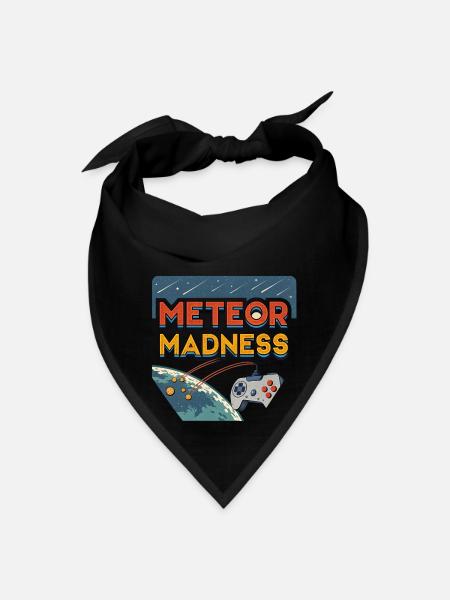 Meteor Madness Vintage Arcade Game Tee - Bandana - black - Front