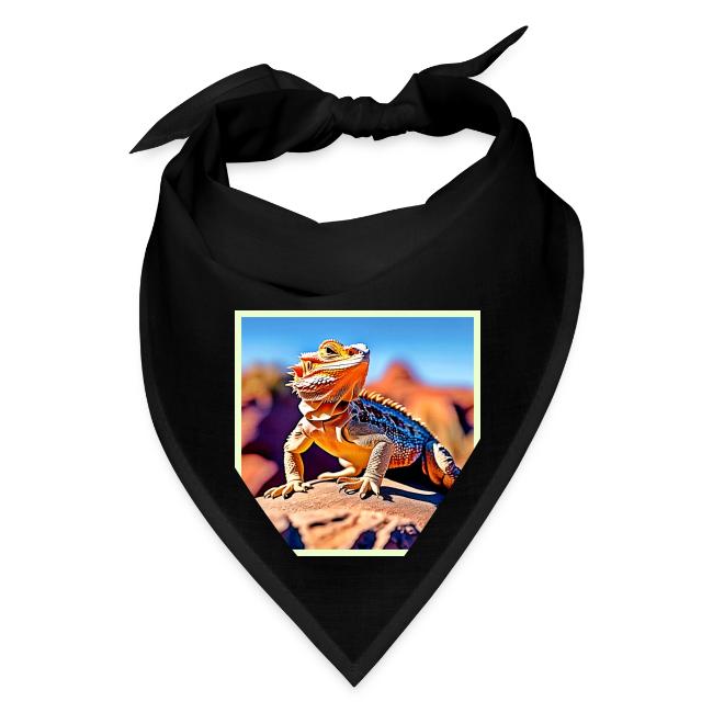 Desert Lizard Close-up Design