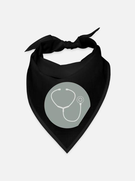 Stethoscope - Bandana - black - Front