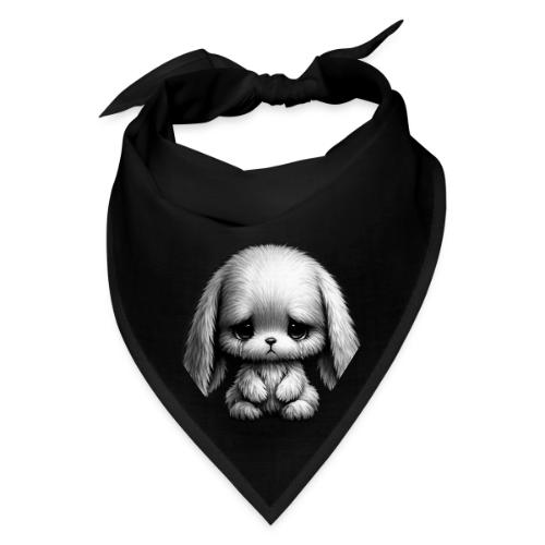 Sad Puppy Meme with Puppy Standing - Bandana