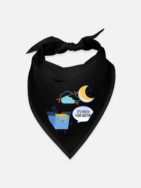 It s Pasta Your Bedtime - Bandana - black