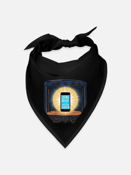 Shine Like Your Smartphone Screen - Bandana - black - Front