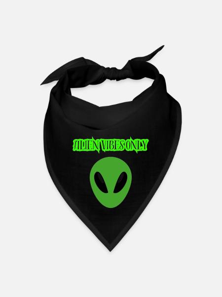 Aliens Vibes - Bandana - black - Front