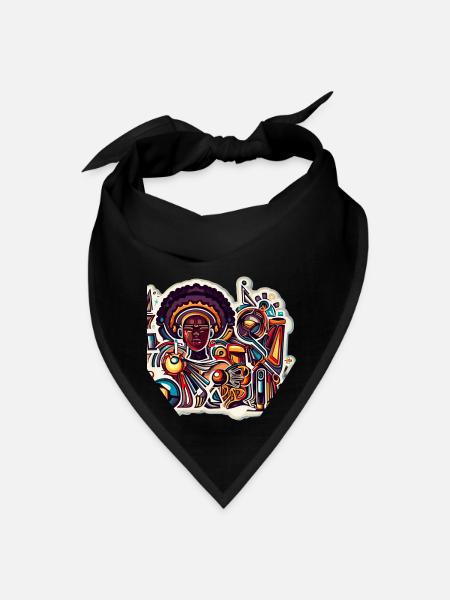 Afro-Futuristic - Bandana - black - Front