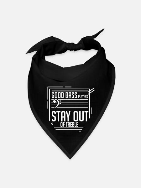Good Bass Player - Bandana - black - Front