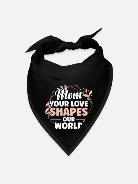 Your Love Shapes Our World - Bandana - black