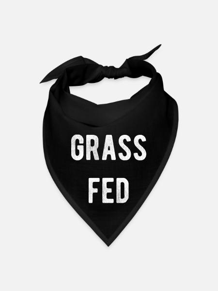 Grass Fed summer - Bandana - black - Front