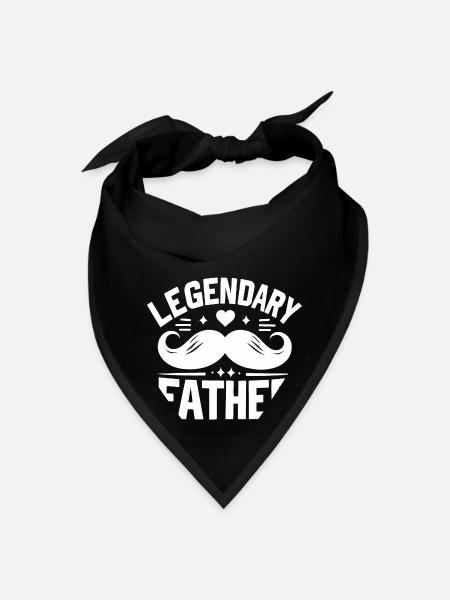 Père légendaire - Bandana - noir - Devant